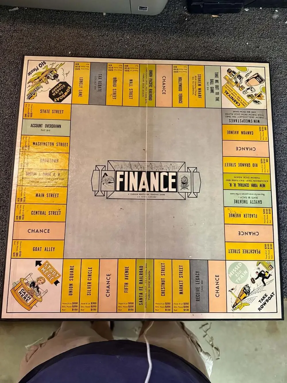 Game Of Finance And Fortune 1936 Board Game Parker Brothers Vintage